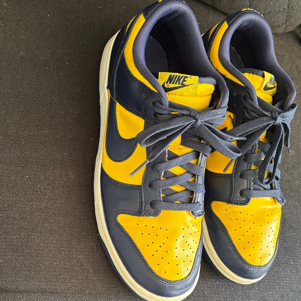 Nike Bold Yellow and Dark Blue Sneakers